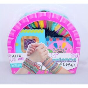 Alex DIY Friends 4 Ever Bracelet Making Kit 28pc Set Jewelry Craft Activity